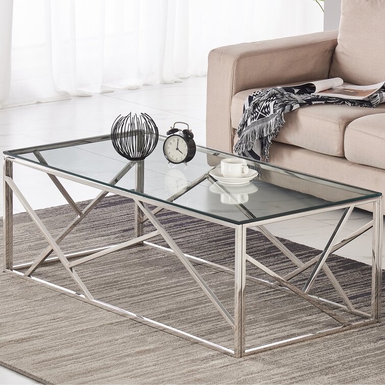 Wayfair acrylic deals coffee table